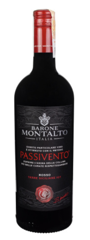 Вино Rosso Passivento Montalto Terre Siciliane IGP н/сухе черв 0.75 13,5%